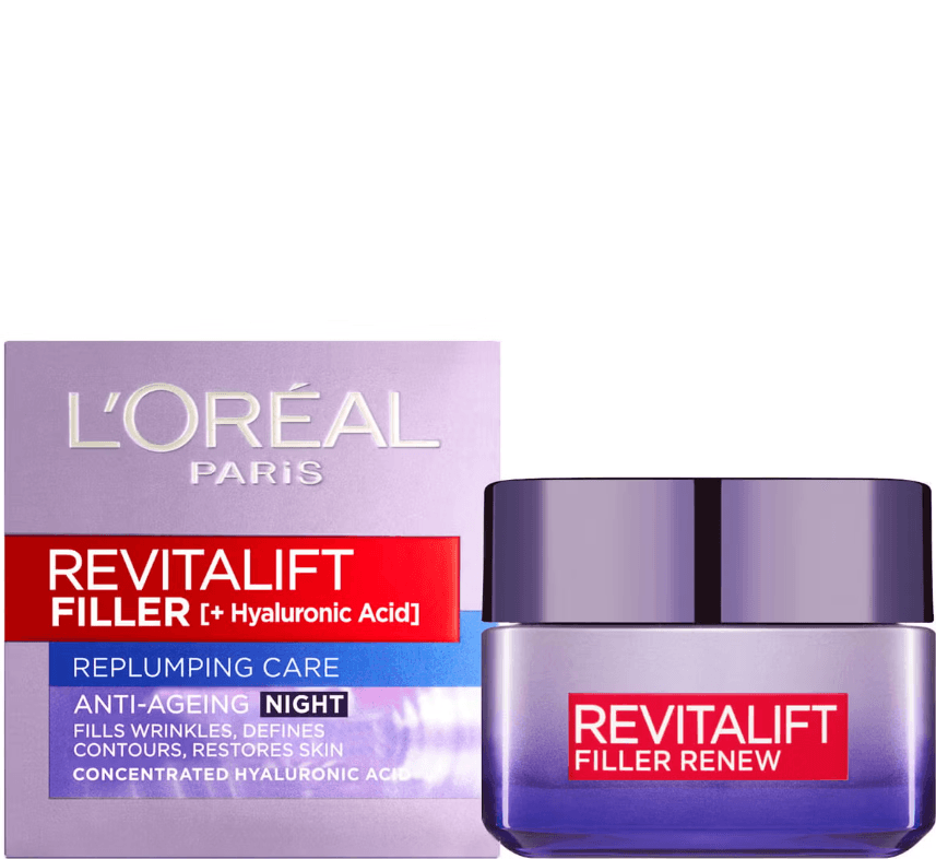 Revitalift Filler and Hyaluronic Acid Anti-Ageing Night Cream 50ml