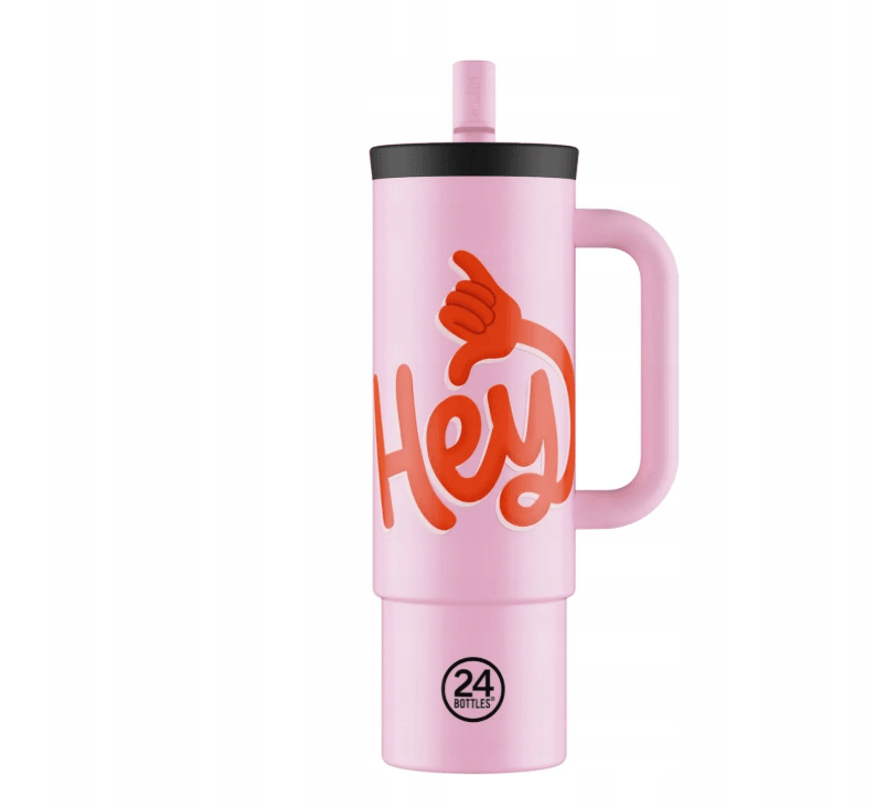 Hey Pink! Straw Cup 800ml 