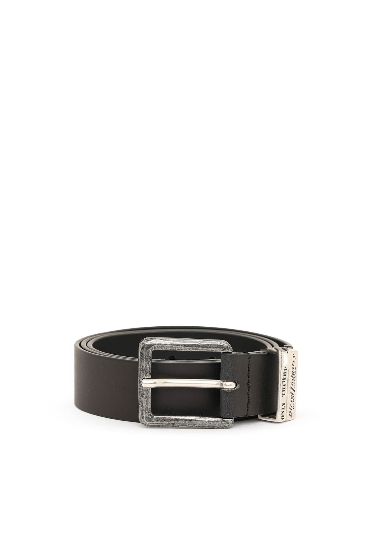 DIESEL LOGO B-GUARANTEE BELT BRWN