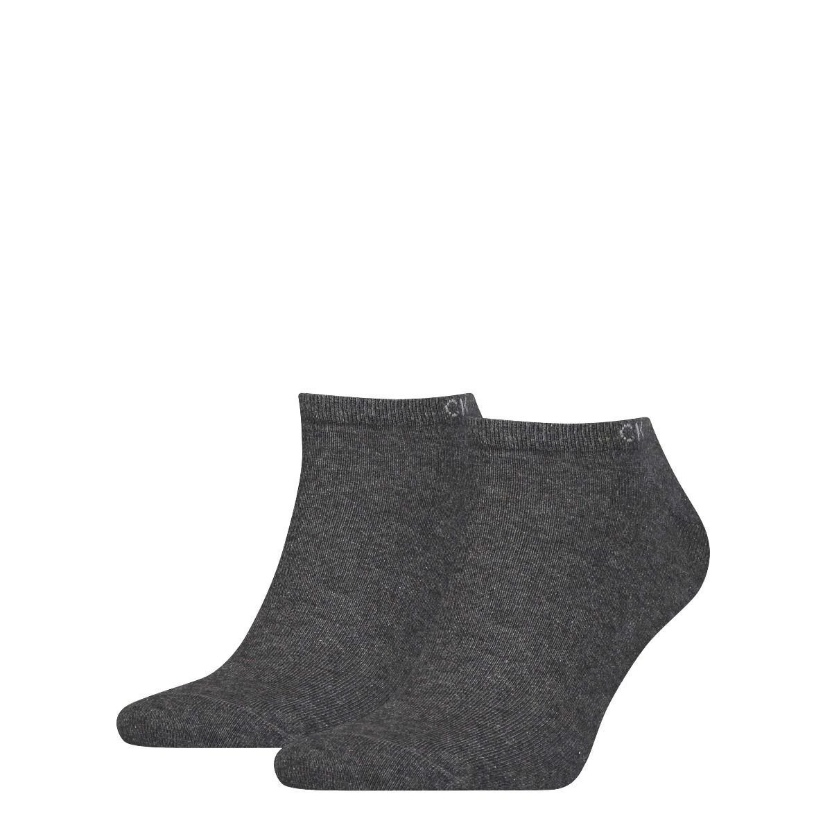 Socks 2P Dark Grey Melange