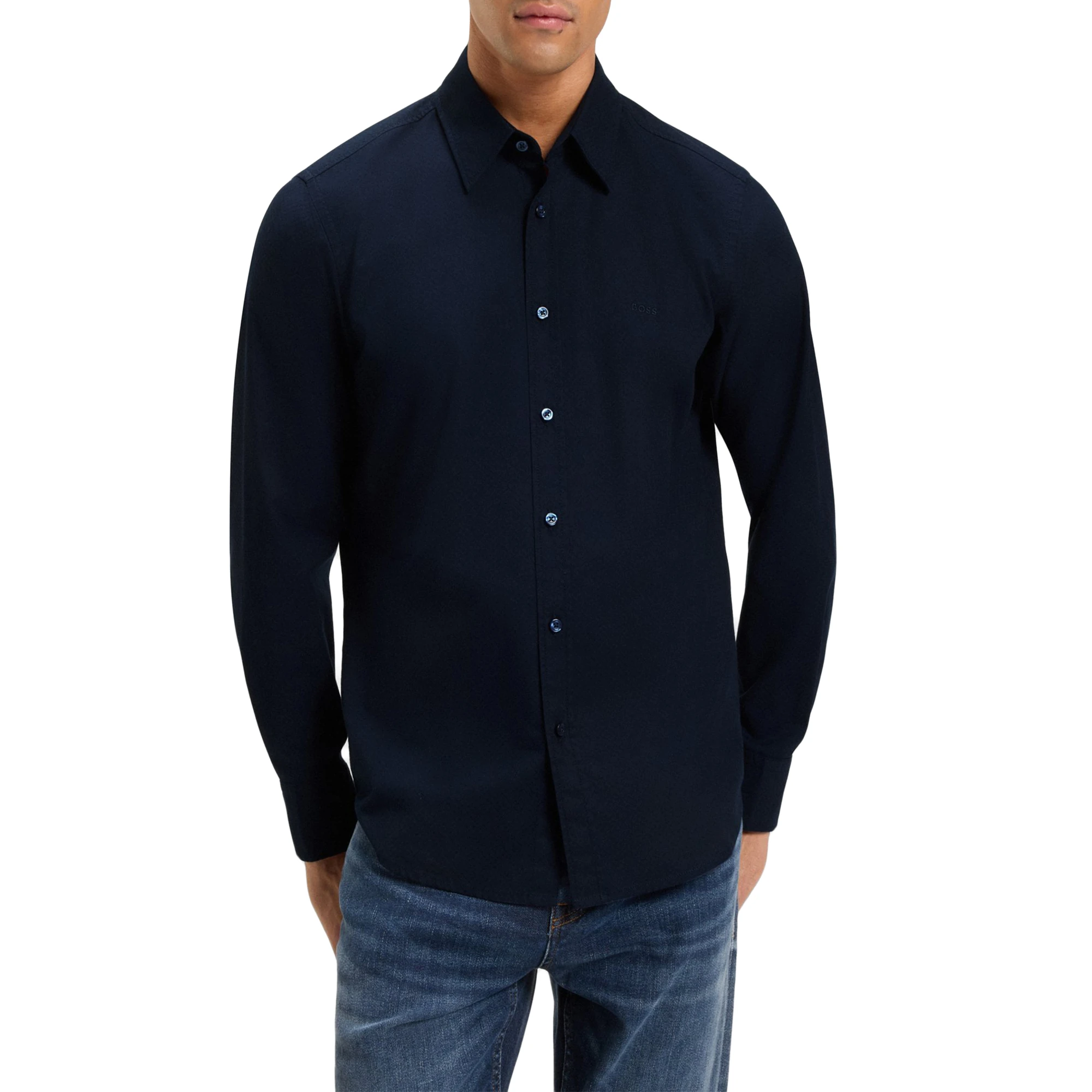 Boss Orange Relegant Shirt 10273407 01 - Dark Blue
