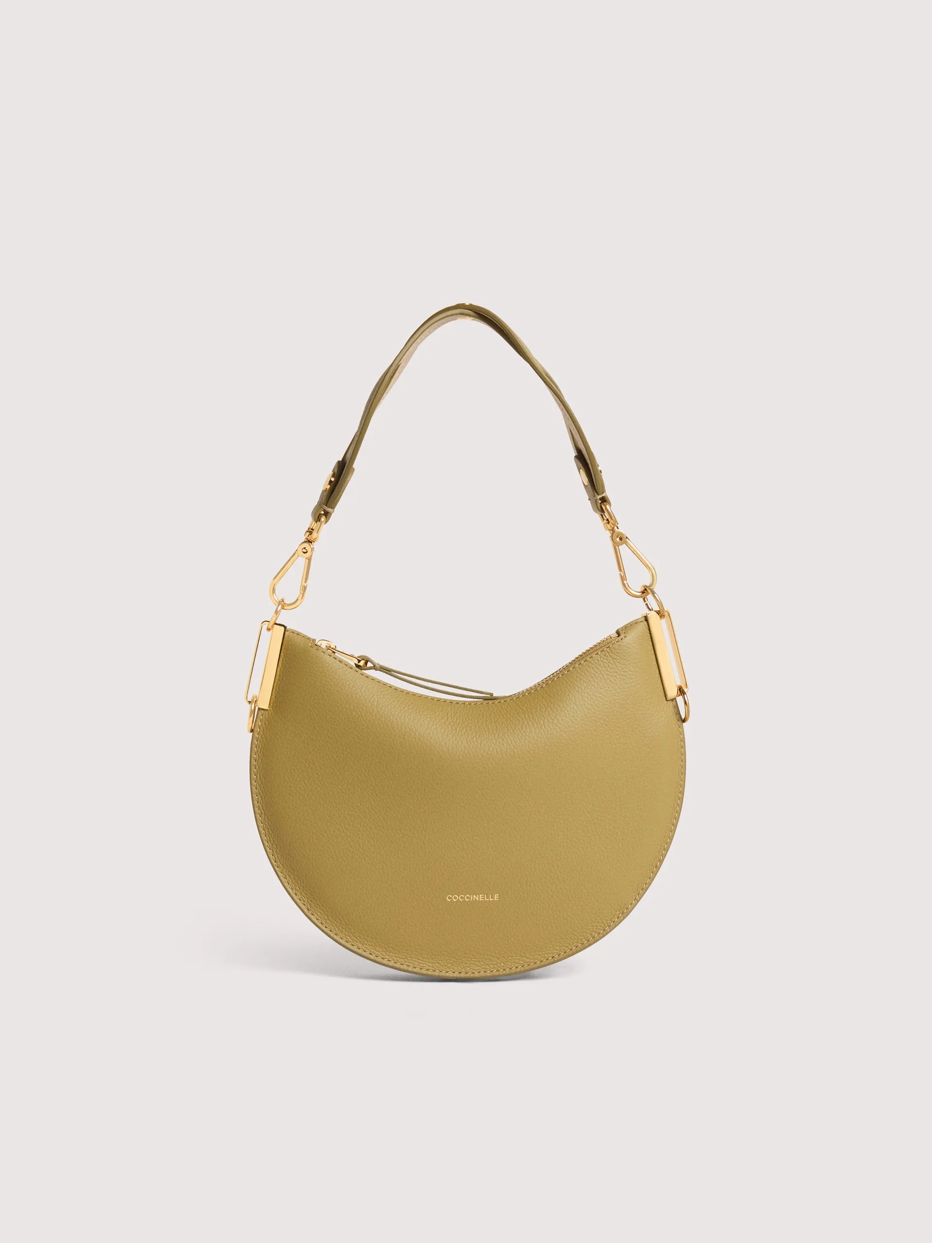 Sun Up Hobo Yellow Leather Shoulder Bag E1QKF130301
