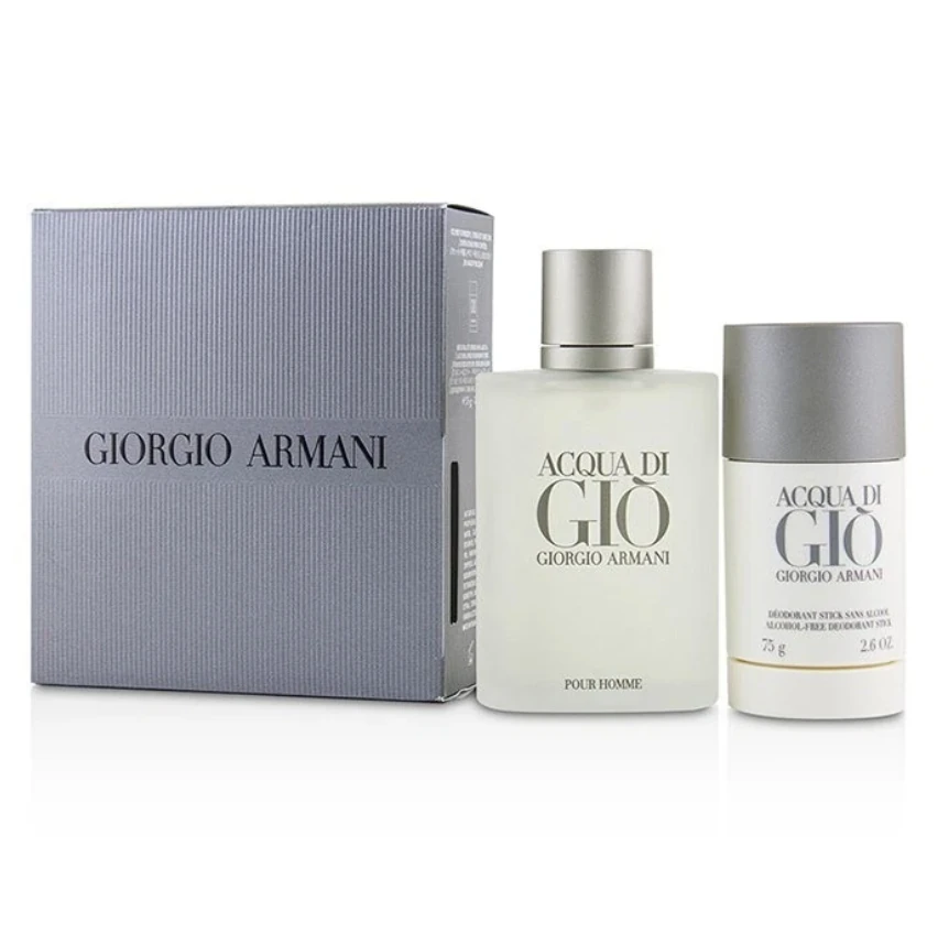 Giorgio Armani Acqua di Gio Set Men Acqua Di Gio EDT 3.4 + Deo Stick 2.6 Oz