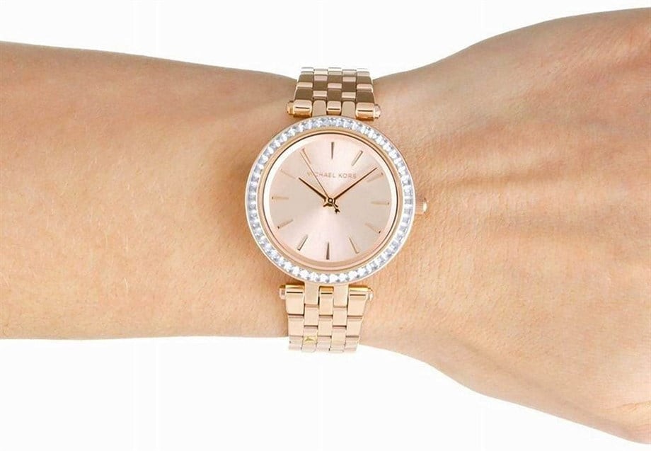 Mini Darci Rose Stainless Steel Women's Watch MK3366