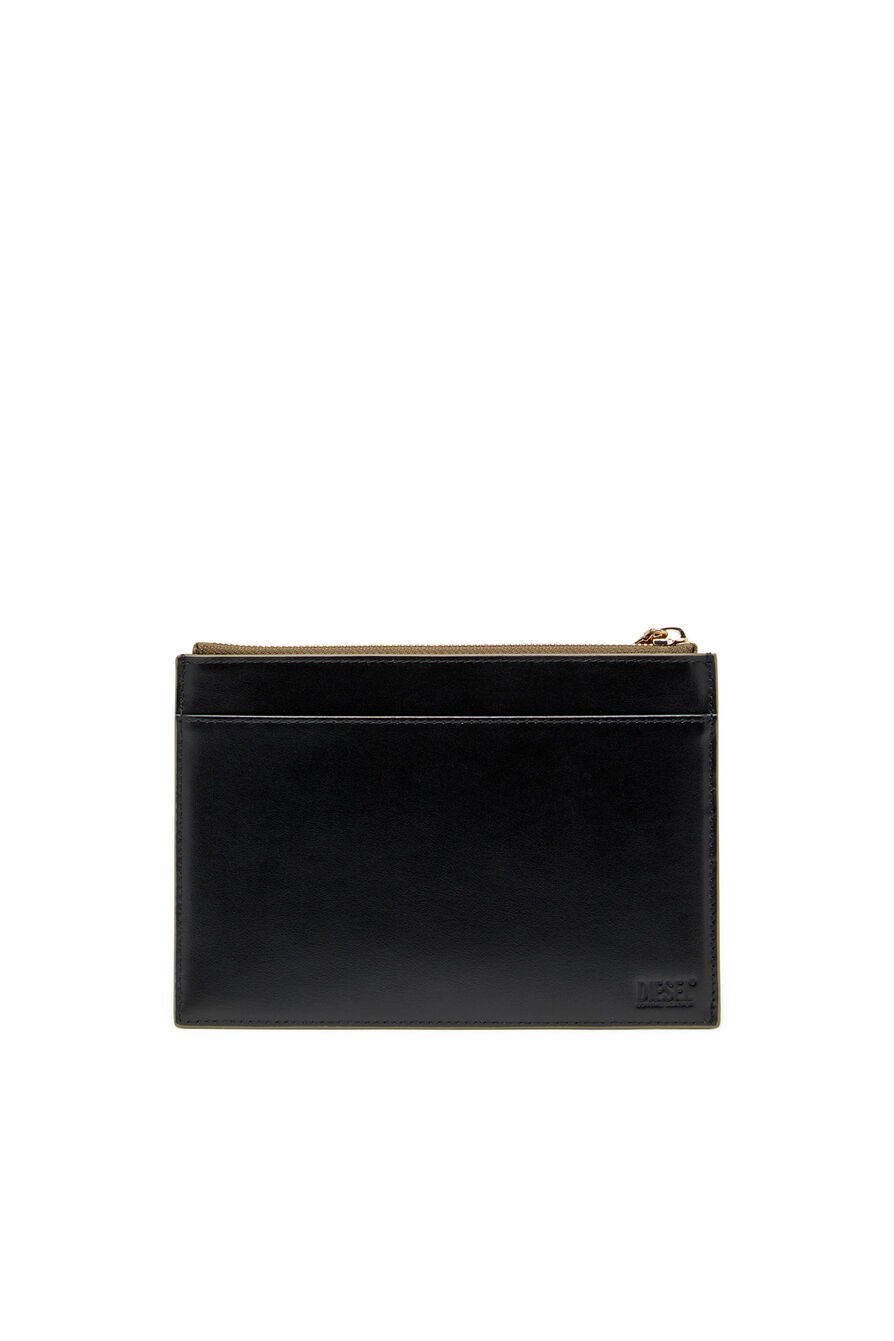 1DR Zipped pouch in gold mirror leather