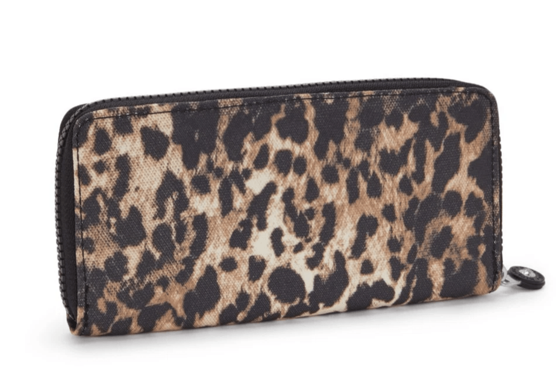 Money World Large Wallet with Card Slots - Wild Leopard LEOKPKI32856JP1