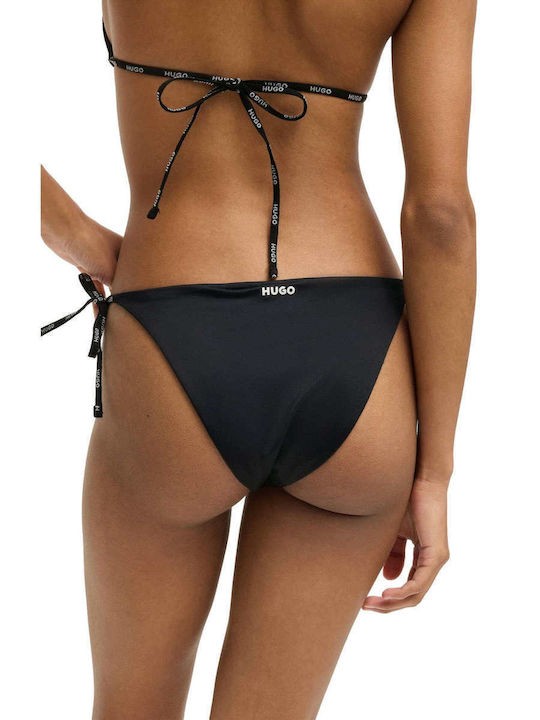 Hugo Red Pure Side Tie Black Bikini Bottom 1024196102