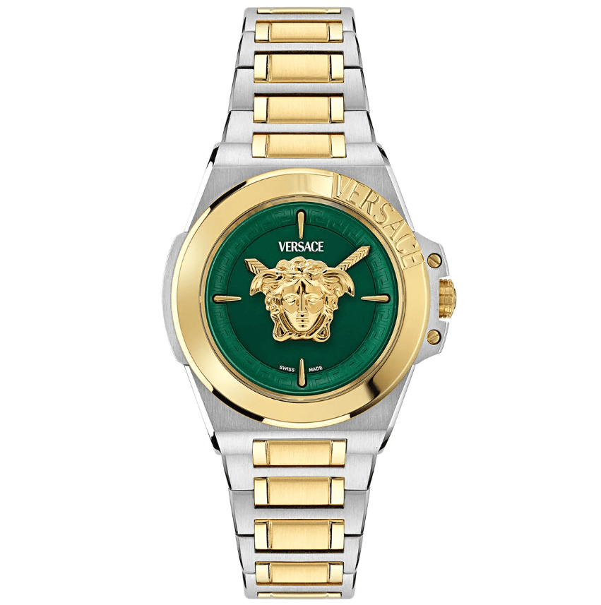 Metallic Gold Silver Stainless Steel Women's Watch VRSCVE8D00524