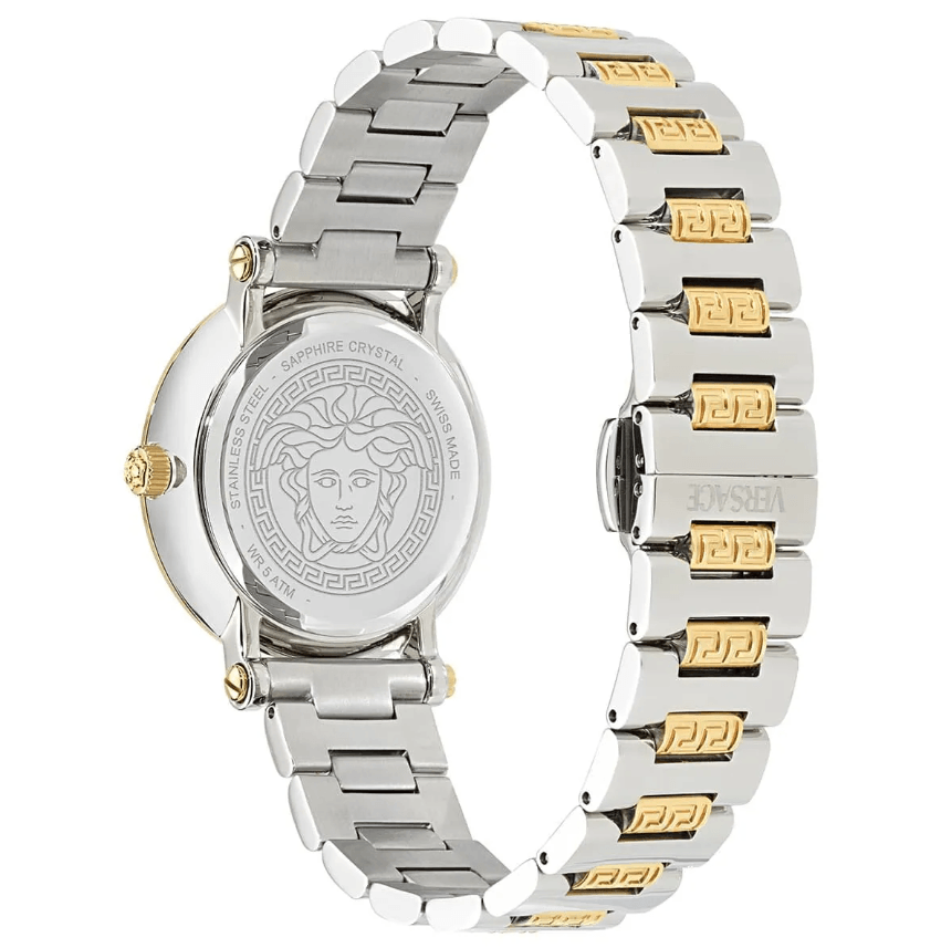 Greca Sphere Silver Dial / Two-Tone Stainless Steel Women's Watch VRSCVE9C00524