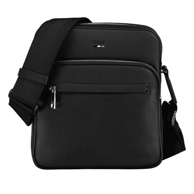 Boss Black Ray Big Zip Black Reporter Bag 50523435