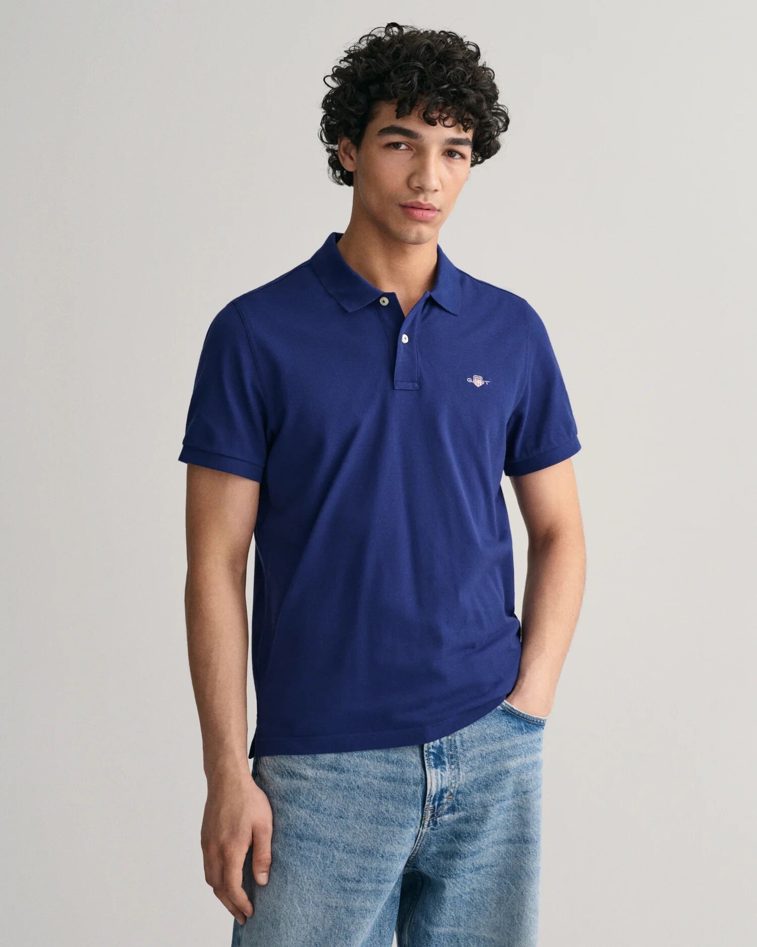 GANT REG.FIT SHIELD PIQUE POLO BLUE S