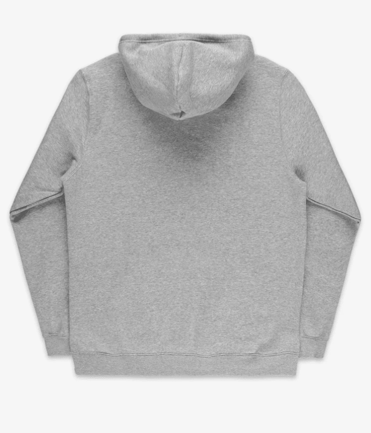 Go-To Embroidered Star Chevron Brushed Back Fleece Unisex Grey Sweatshirt