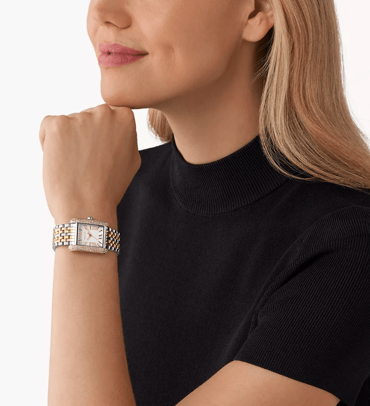Emery Three-Hand Tri-Tone Stainless Steel Women's Watch MK4744
