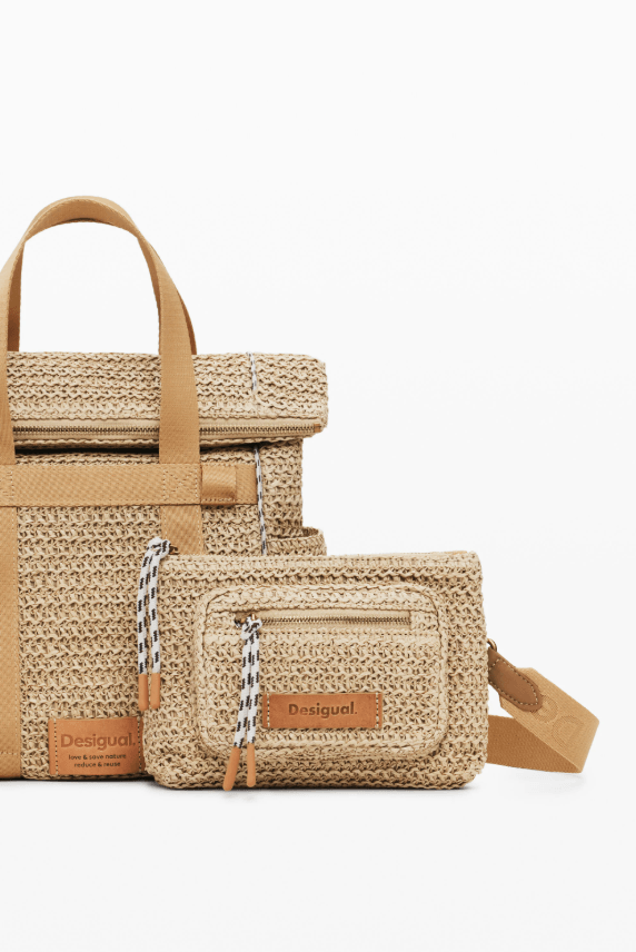 Raffia Voyager U Bag