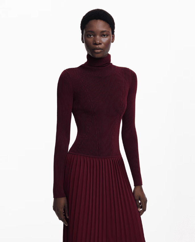 Vest Sigritt Burgundy Dress 