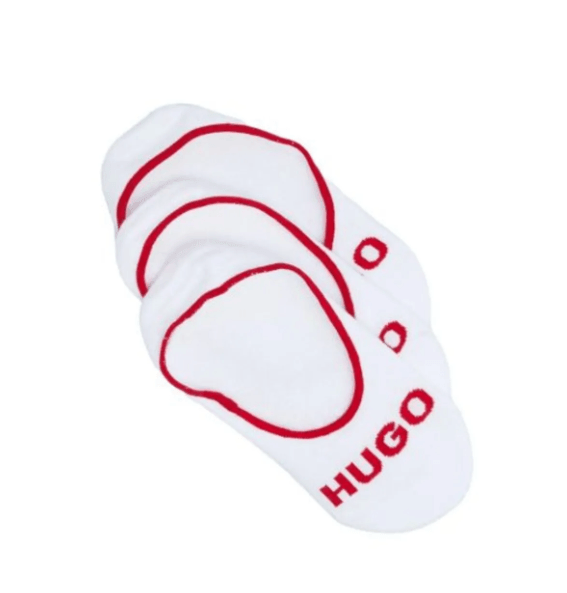 Hugo Red 3Pack Plush Logo Socks 1025976801