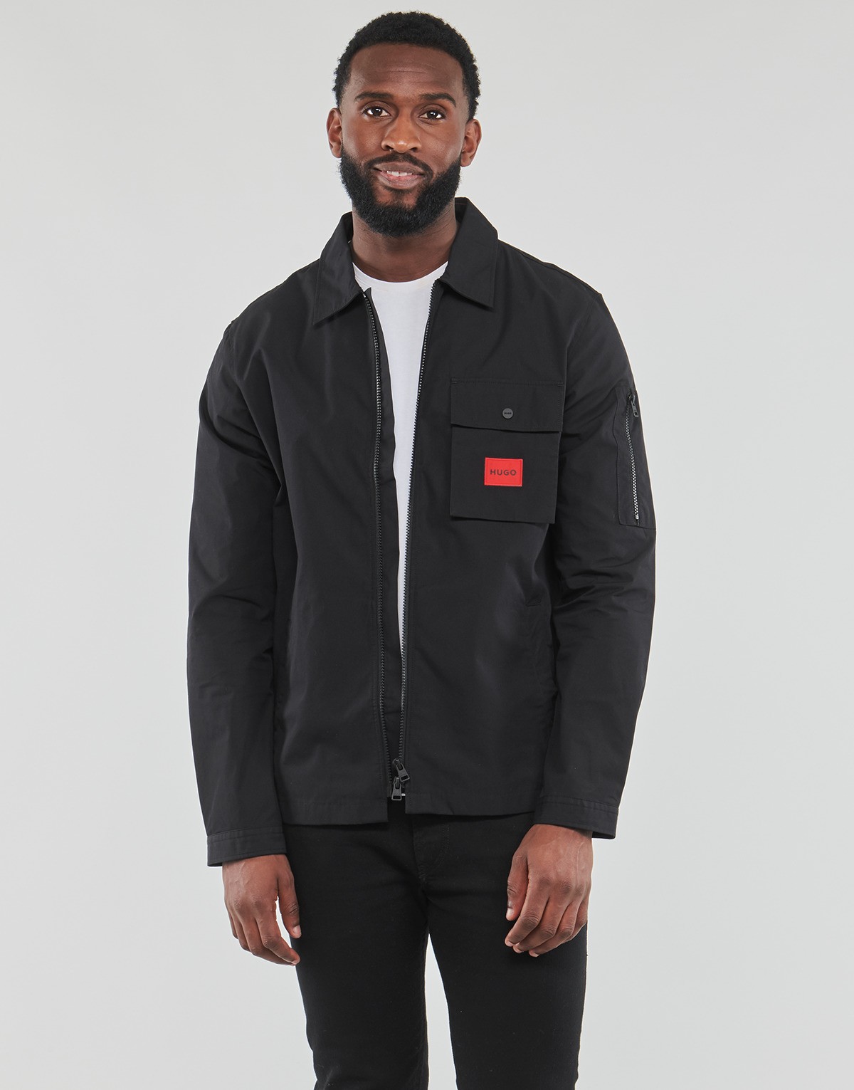 Hugo Red Emmond Cotton Blend Overshirt 10246344