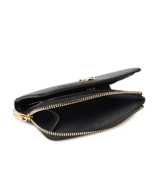 C-Me Black Leather Wallet E2SSL11D121