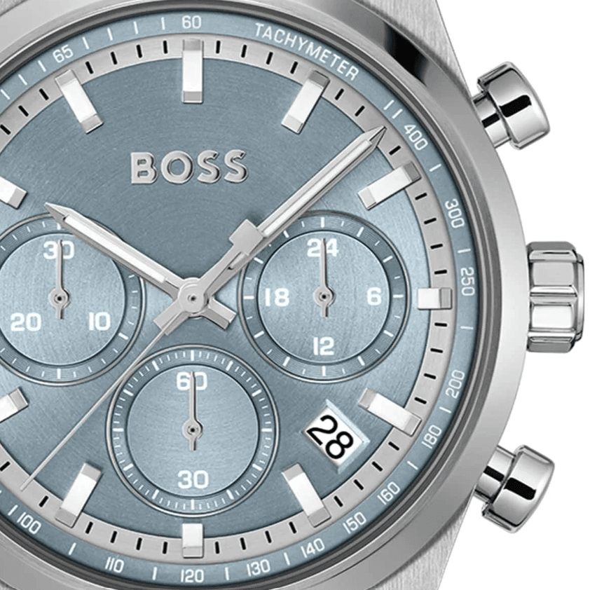 Candor Chronograph Brown Leather Men's Watch HB1514219