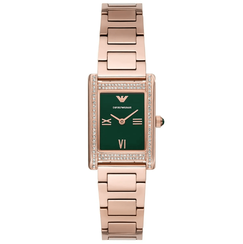 Two-Hand Rose Gold-Tone Stainless Steel Women's Watch AR11641