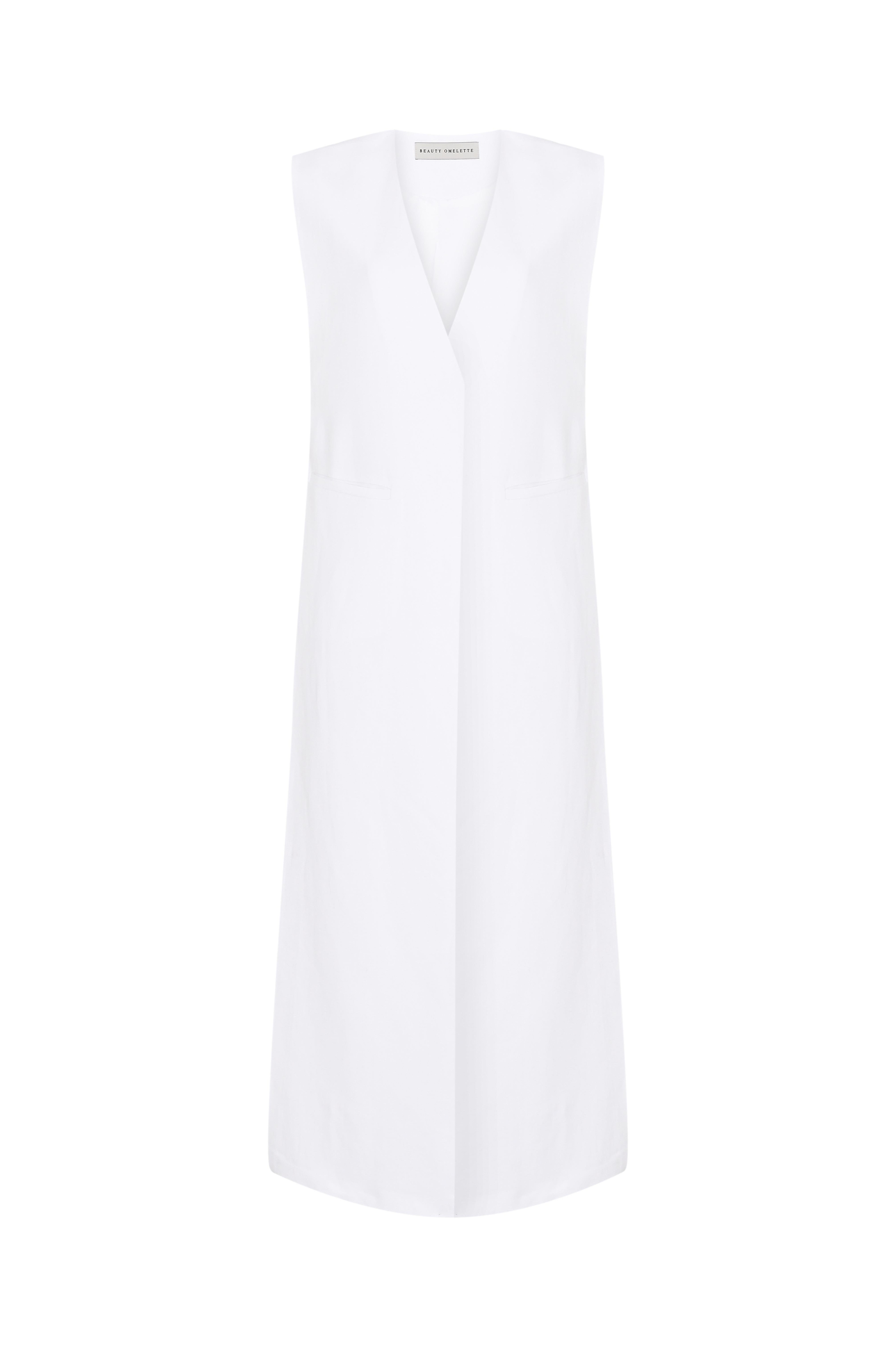 U Linen Waistcoat