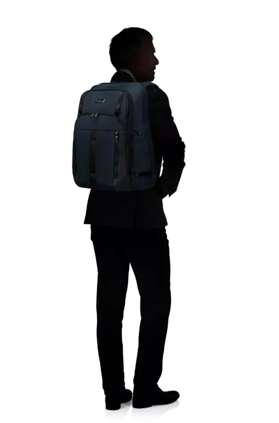 Urban Eye Blue Laptop Expandable Backpack 17.3'