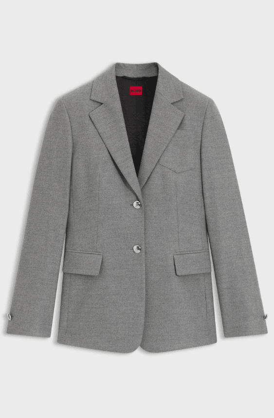 Hugo Red Agelina Grey Blazer Jacket 10273897