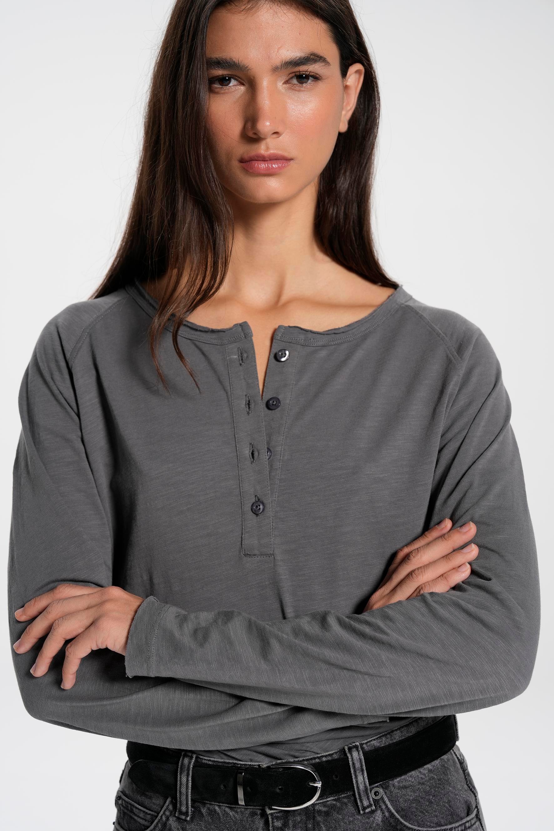 Light Gray Long Sleeve T-Shirt 