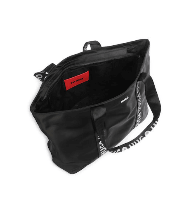 Hugo Red Bel Black Tote Bag  1026036801 