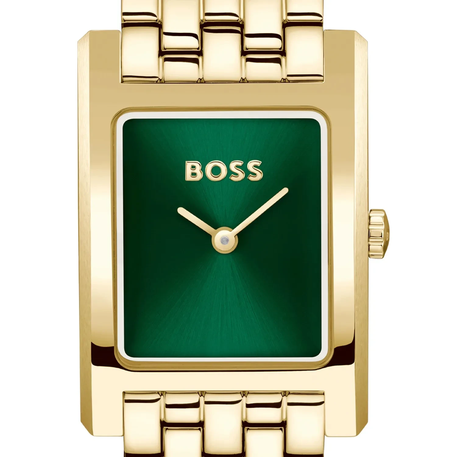 Lucy Gold-tone Watch with Green Dial