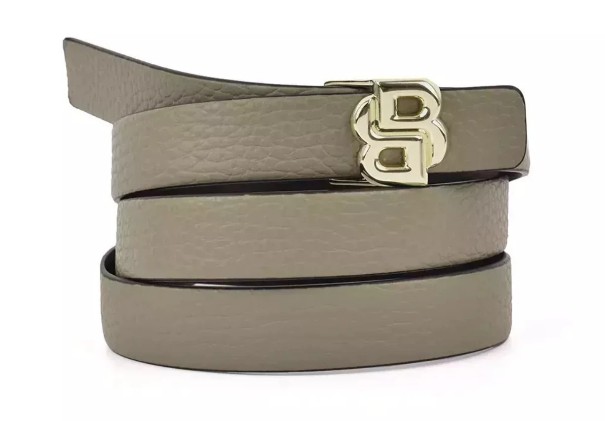 Boss Black Beige B Icon Belt 10271757