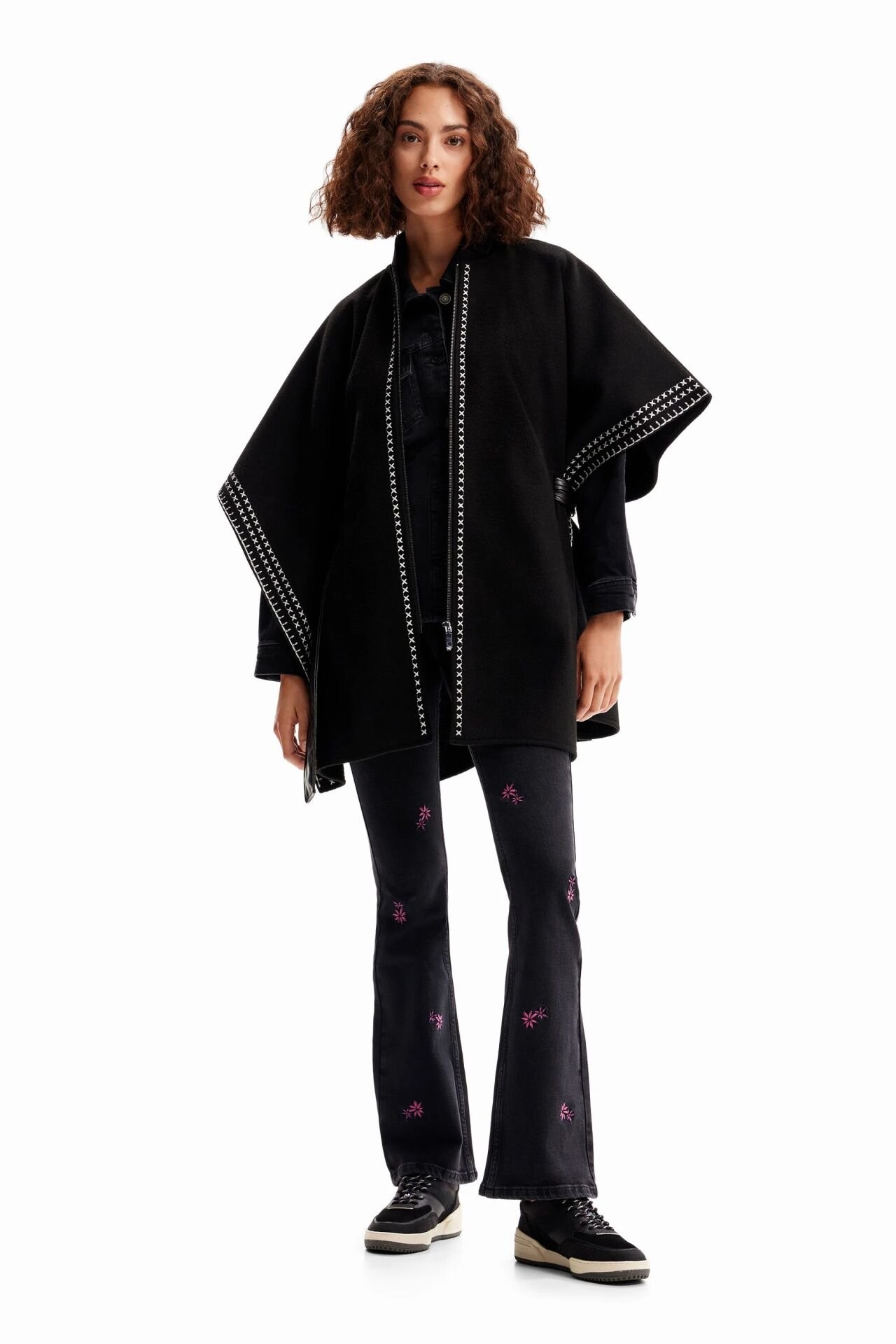 DESIGUAL PONCHO CRUCES MILAN BLACK U