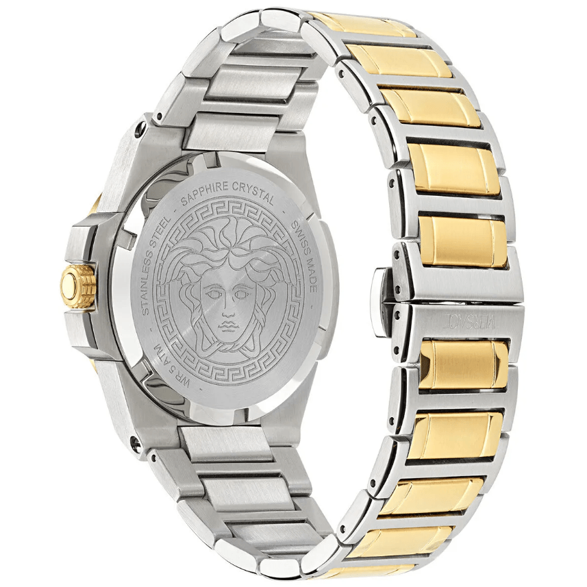 Metallic Gold Silver Stainless Steel Women's Watch VRSCVE8D00524