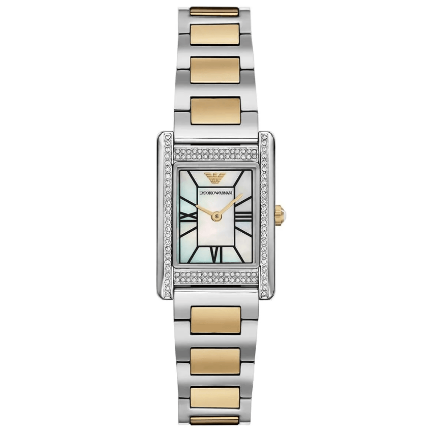 Two Tone Analogue Stainless Steel Women's Watch AR11642