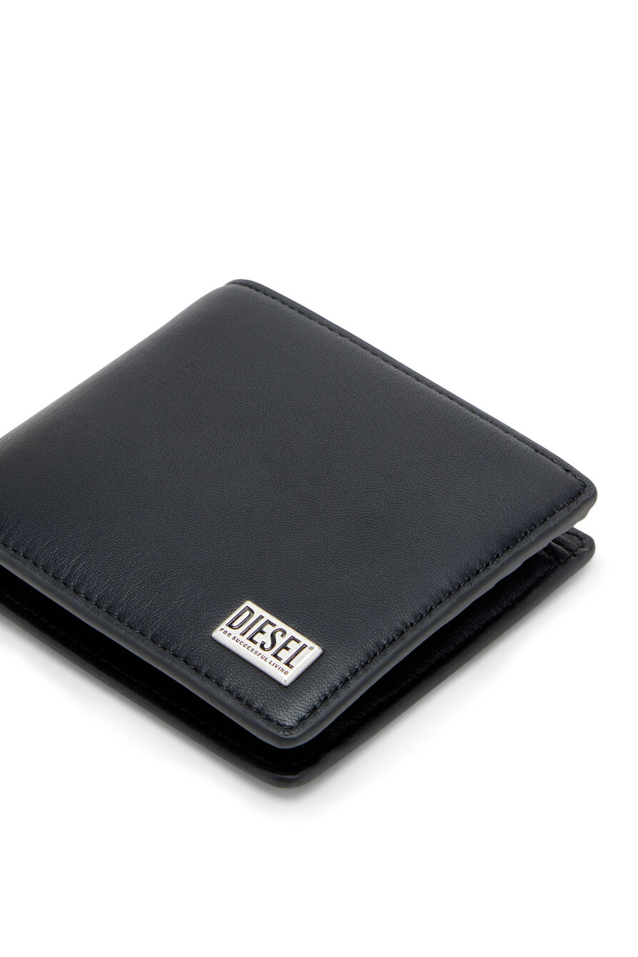 Biscto Bi-Fold Coin S 3D Black Wallet  