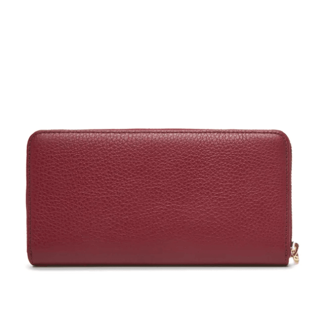 Metallic Soft Leather Wallet Red E2 MW5 11 04 
