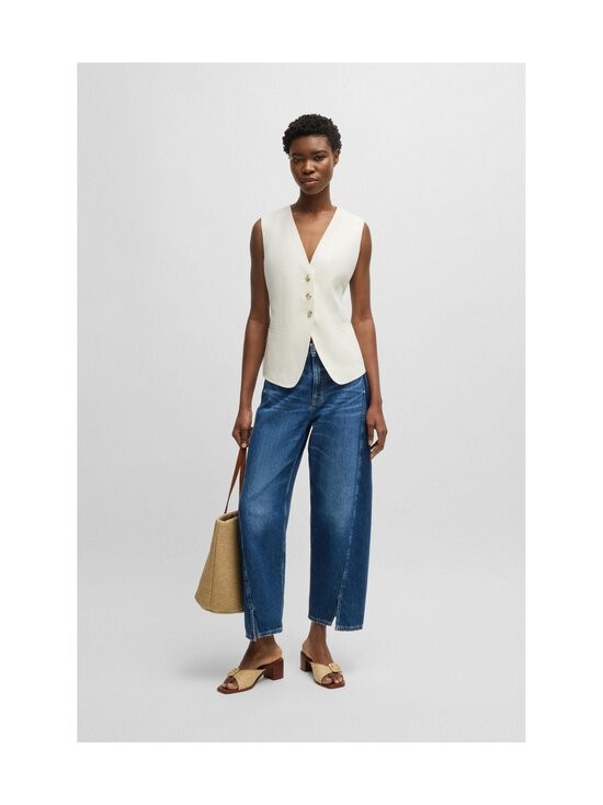 Boss Orange Javesta-Liivi White Waistcoat 1027263601