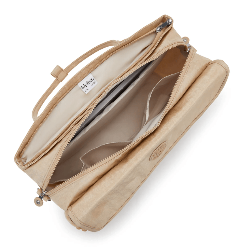 Superworker S Sparkled Beige Small Laptop Bag KPKI45555DV1