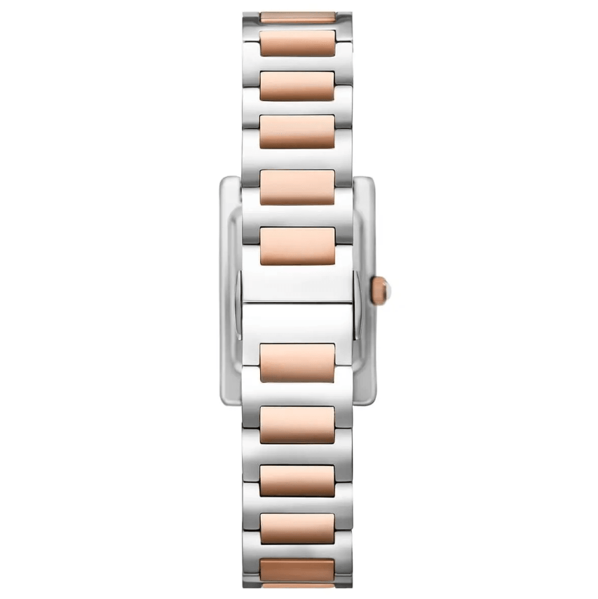 Two-Hand Two-Tone Rose Gold Silver Stainless Steel Women's Watch AR11637