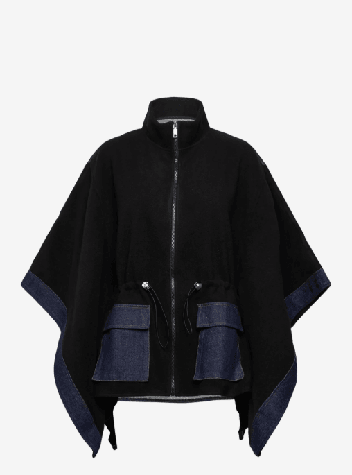 Aldama Denim Scarves Pancho 