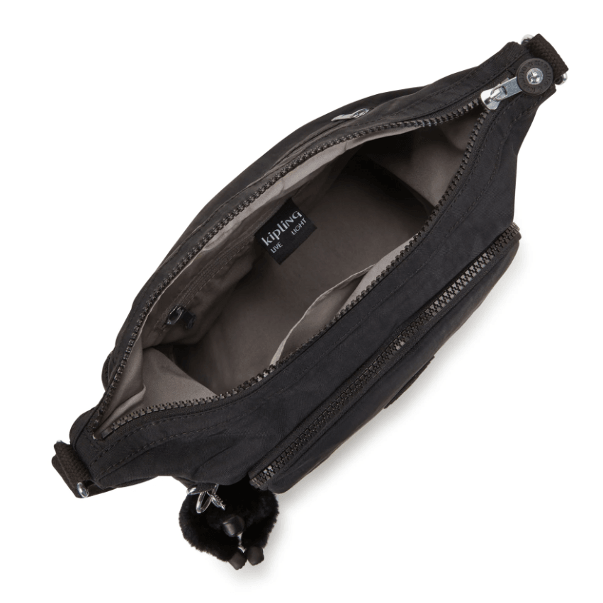 Medium Crossbody Bag with Adjustable Straps Female Black Noir Gabb S 