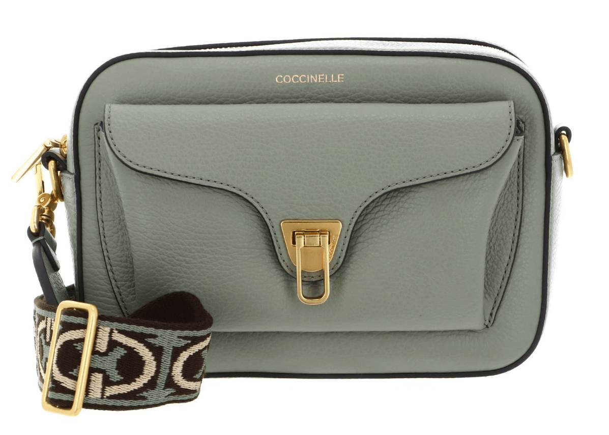 Beat Soft Ribb Grained Leather Crossbody Bag E1NOF150201
