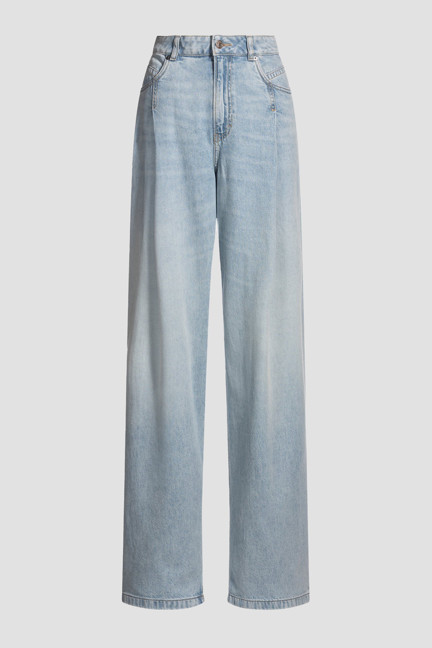 Boss Orange C Slouchy Pleated Light Pastel Blue Jeans 1027114901