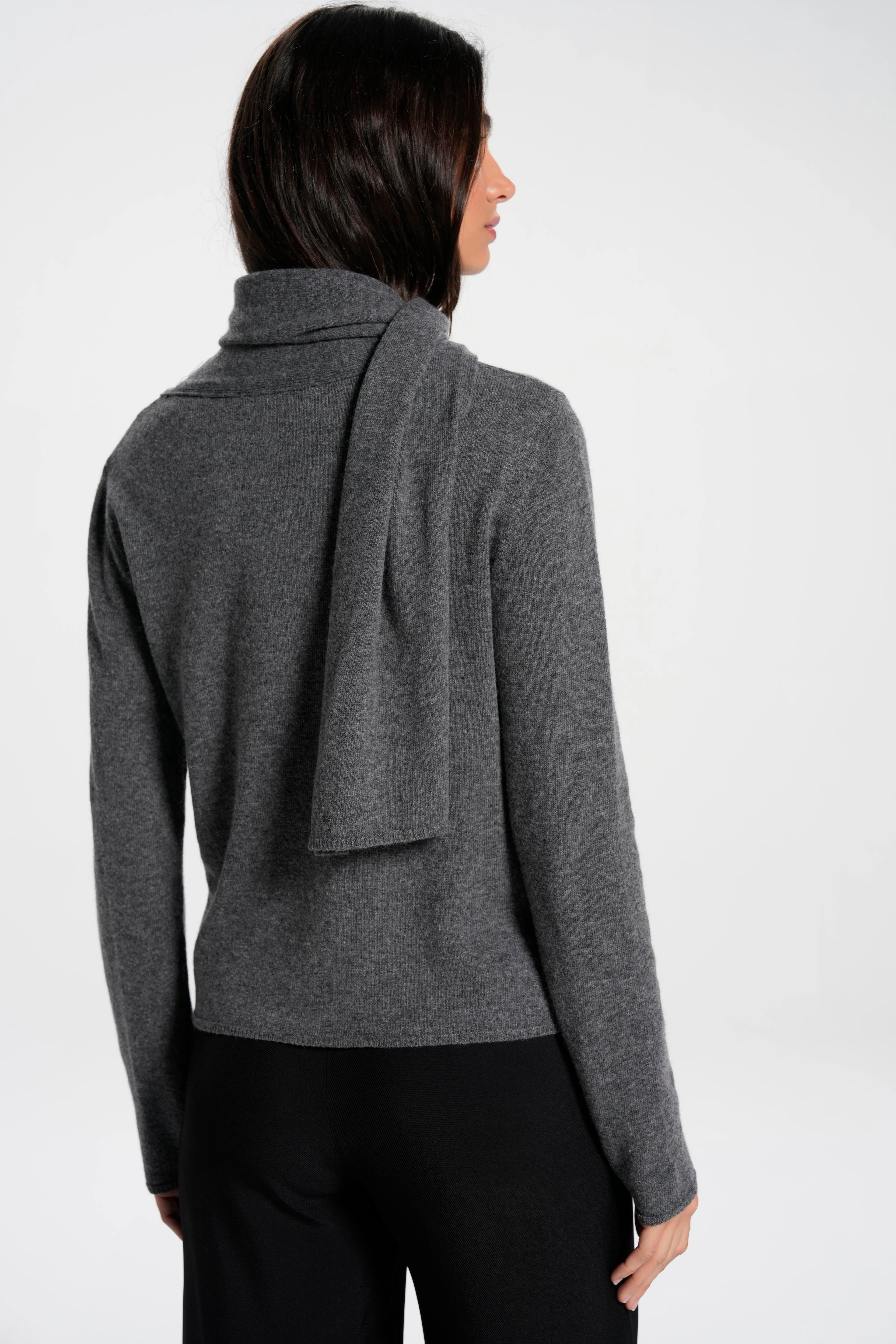 Knitwear with Scarf Detail 