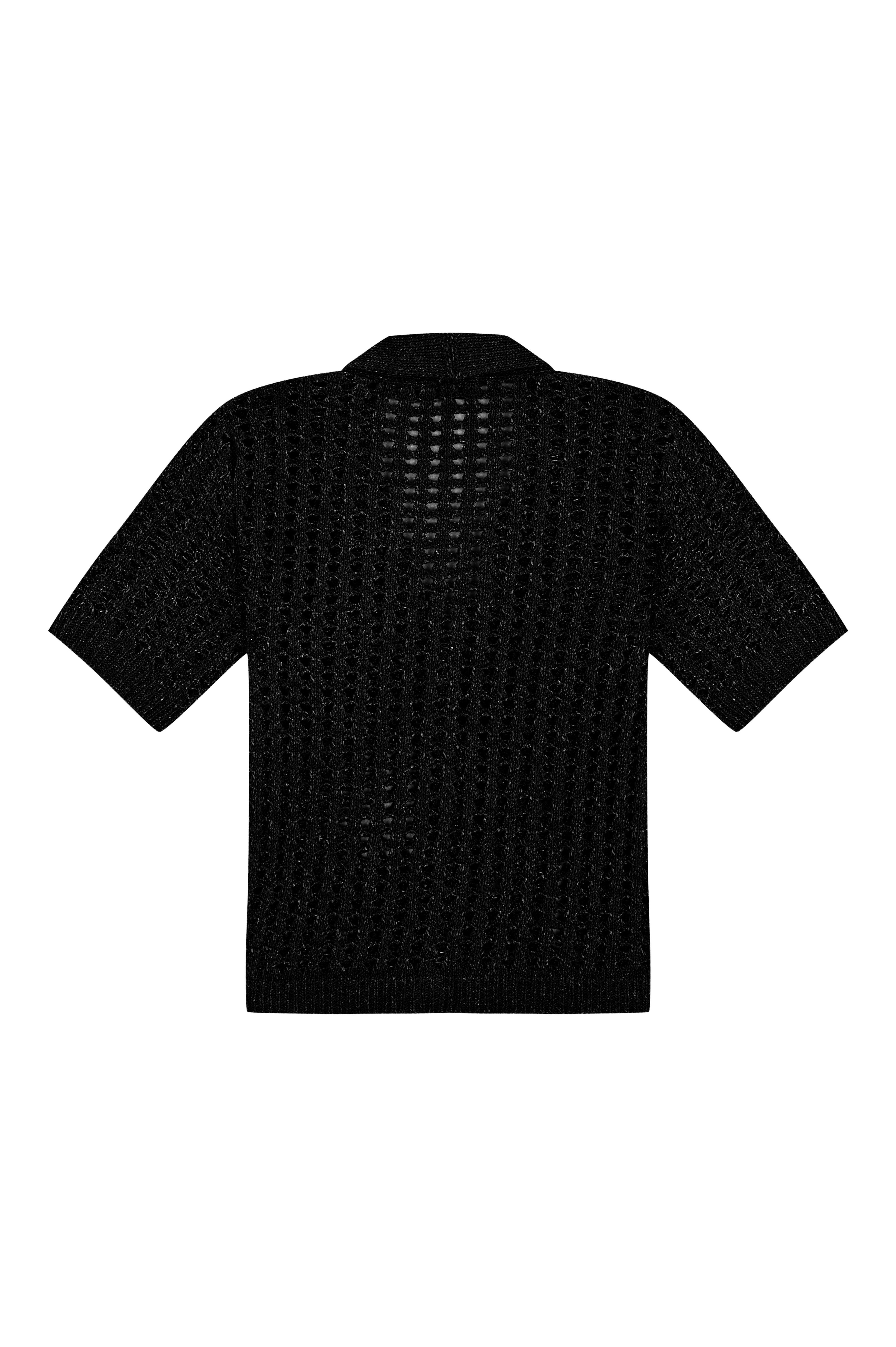 Black Ajouré Shirt