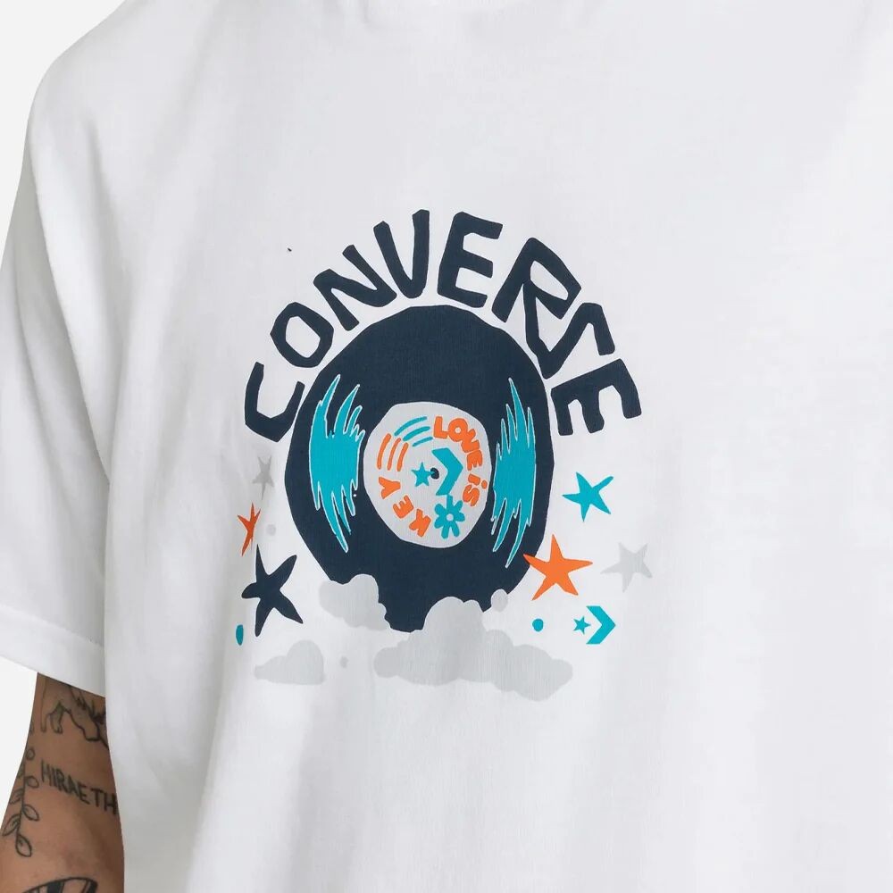 CONVERSE LOVE IS THE KEY T-SHIRT WHT S