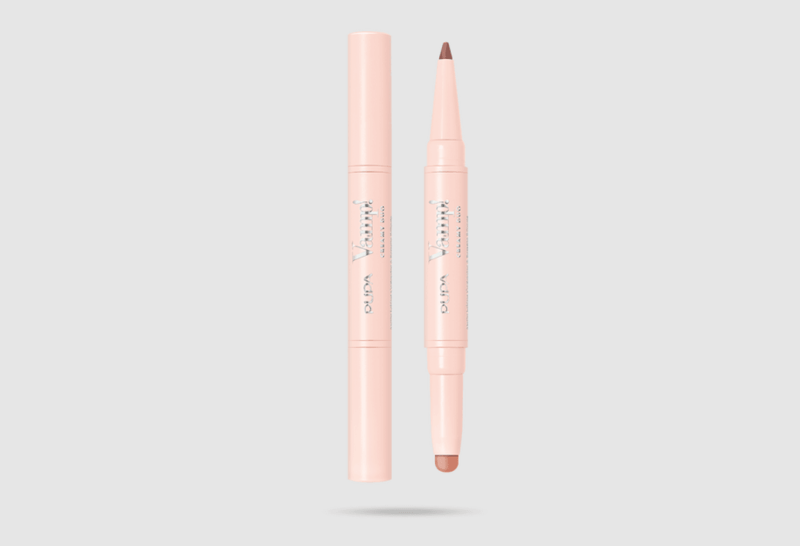 Vamp! Creamy Duo Lip Contouring Pencil & Shiny Lipstick 002 Medium Nude