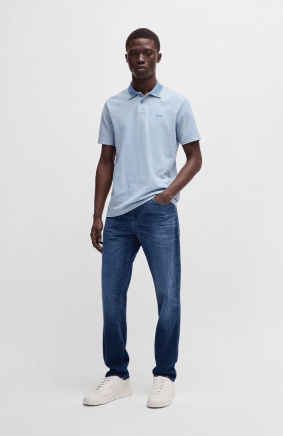 Boss Orange Maine Regular Fit Jeans in Blue Comfort Strecth Denim 1026338501