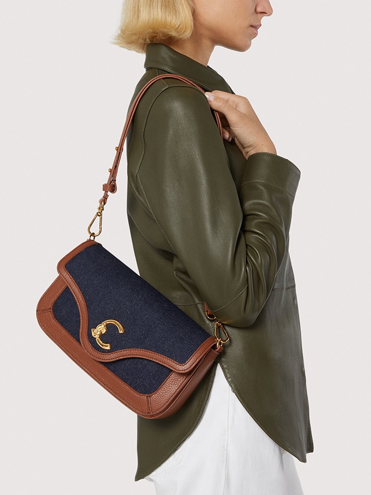 C-Me Denim Handbag E1T1Q120301