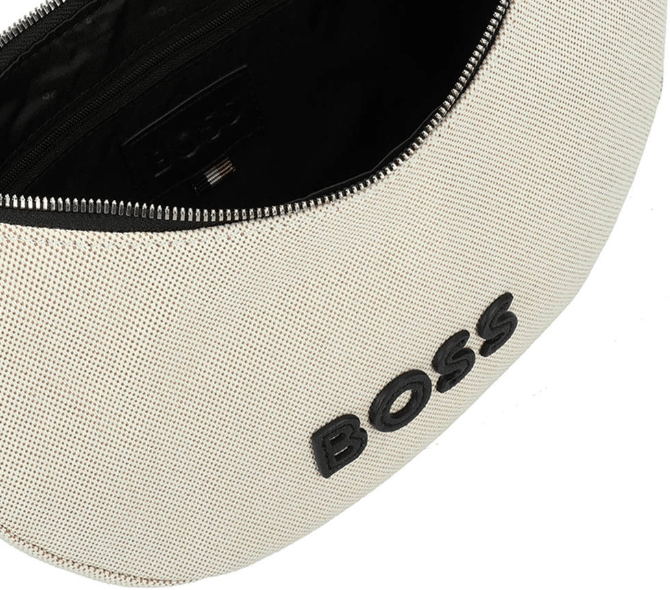 Boss Black Addison White Halfmoon Shoulder Bag 1027159701